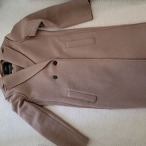 J. Crew Tan Italian Boiled Wool Coat